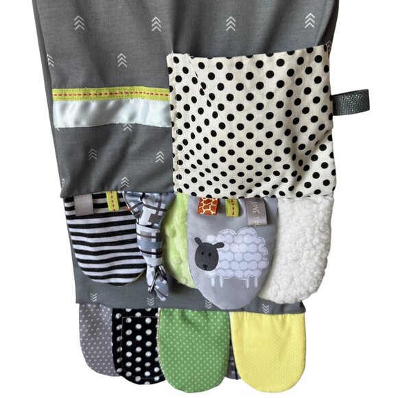 Demdaco Faith Activity Scarf Lightweight Pockets Textural Ribbons Mirror Crinkle - Picture 11 of 16